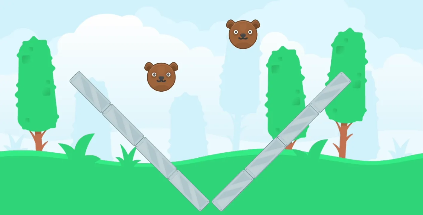 first battle version First prototype, with two marbles battling